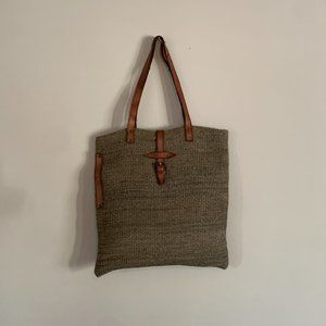 Vintage J. Peterman Company Woven Bag